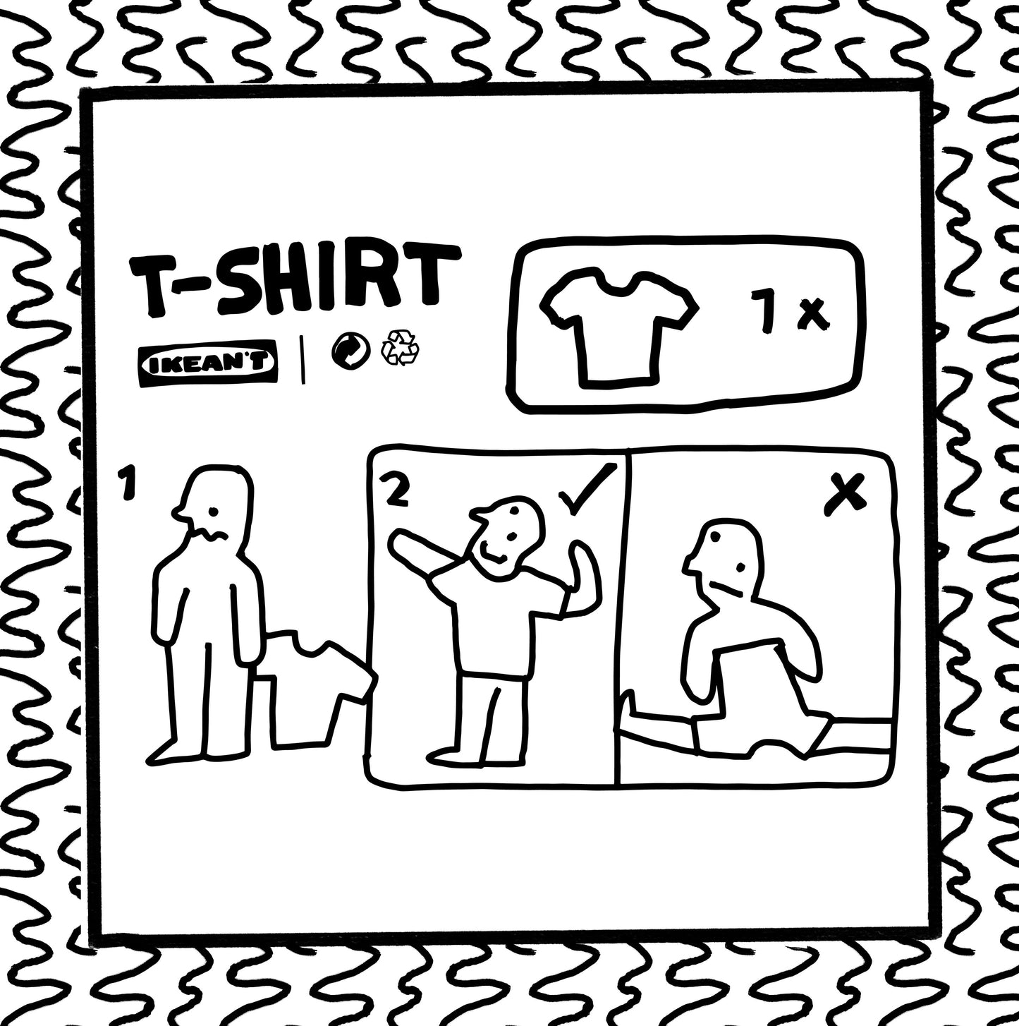 flat pack t-shirt