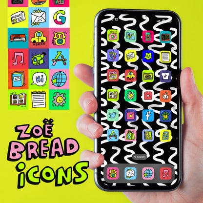 zoë bread app icon pack