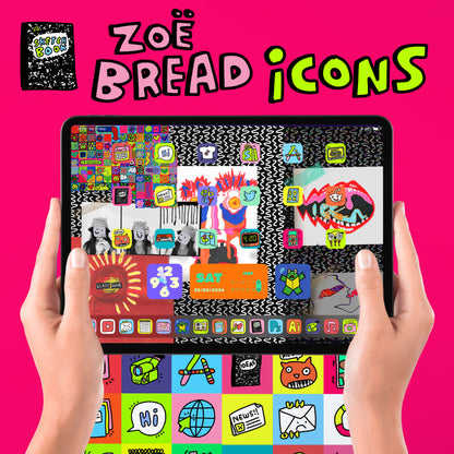 zoë bread app icon pack