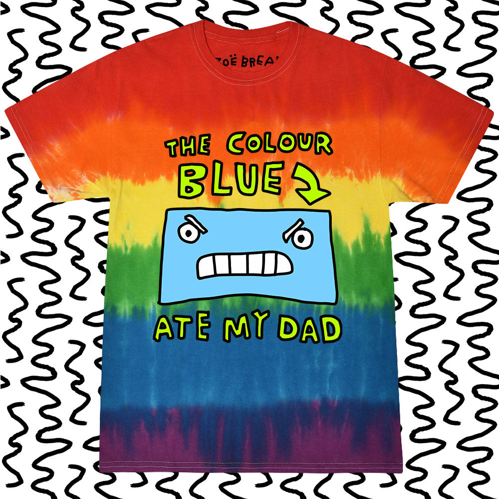 the colour blue ate my dad