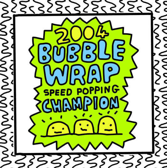 bubblewrap speed popping champion