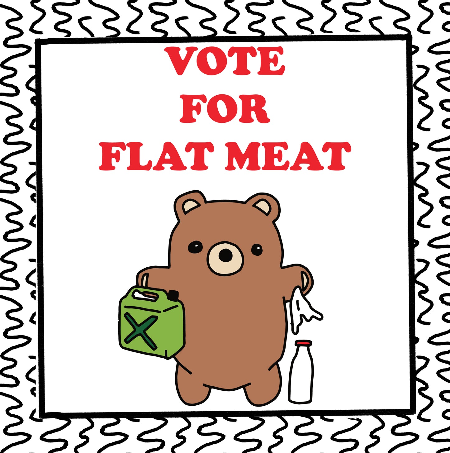 vote for flat meat