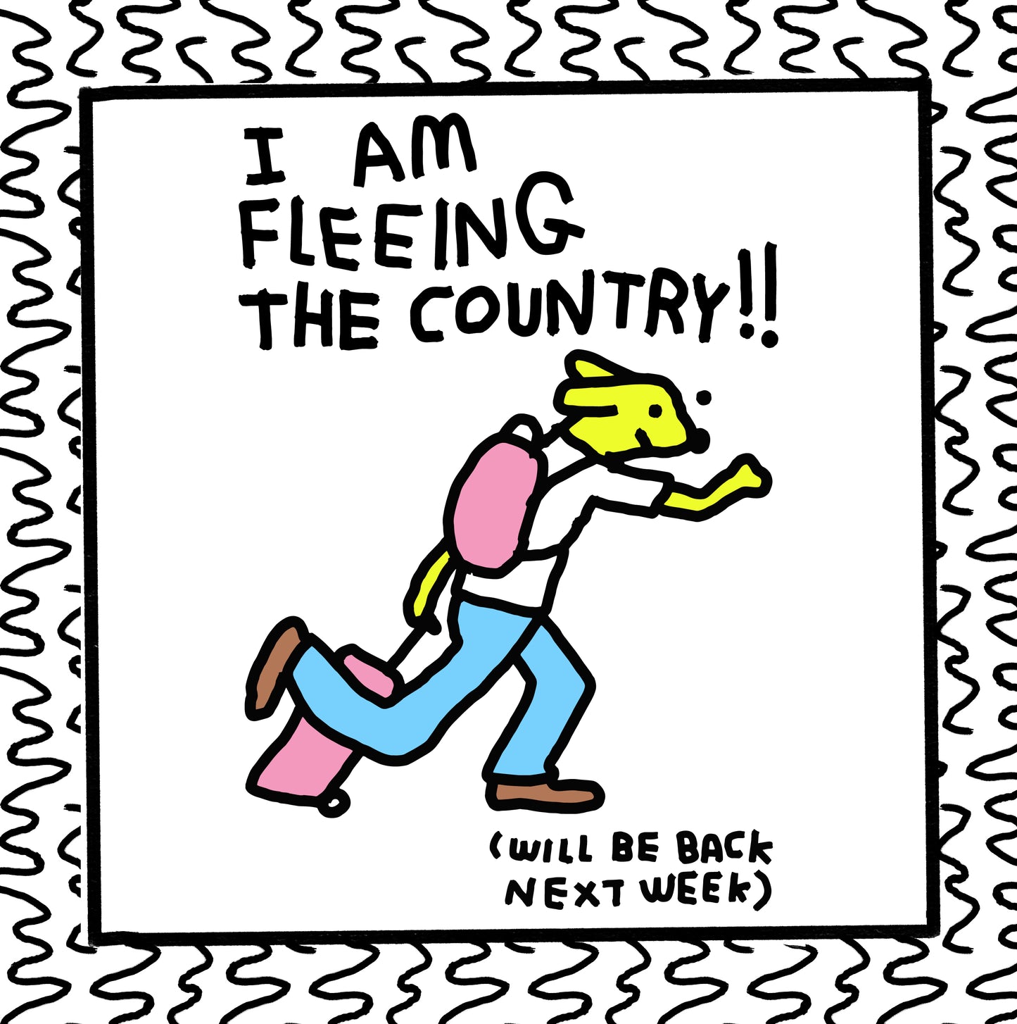 i am fleeing the country