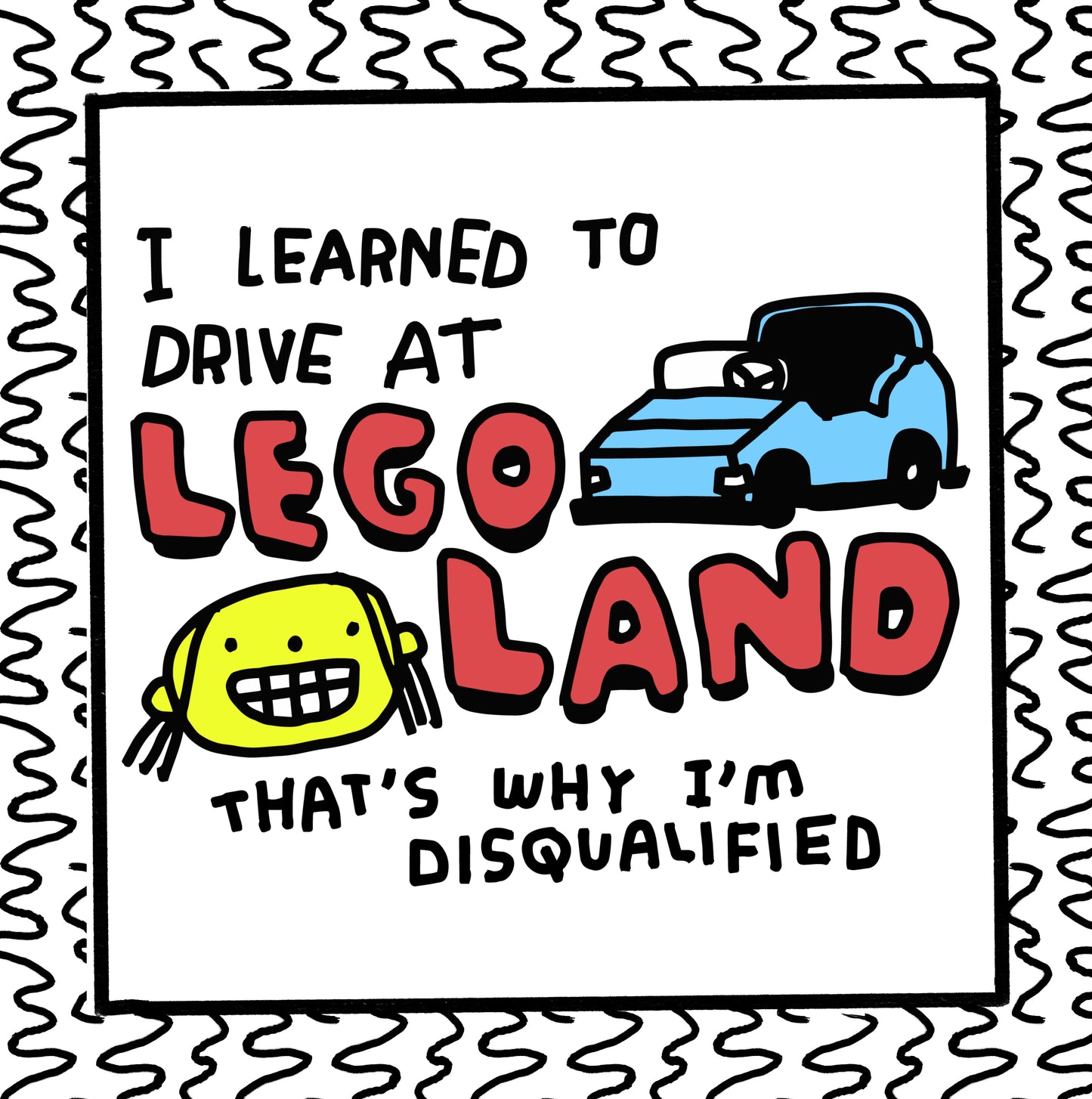 i learned to drive at lego land