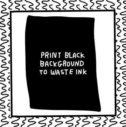 save paper, waste ink