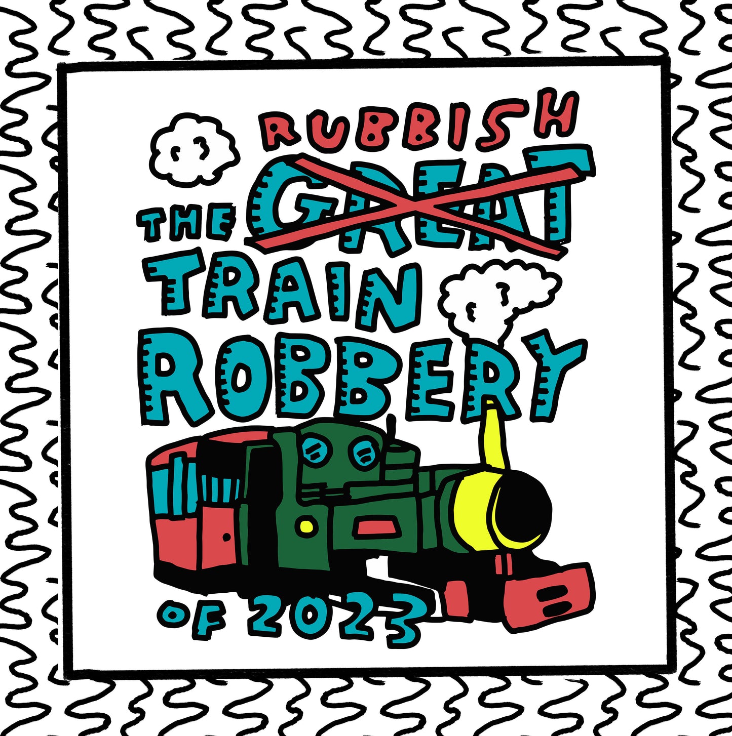 the rubbish train robbery of 2023