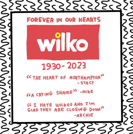 wilko commemorative t-shirt